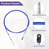 Make Model 400cm Marine Throttle Control Cable Blue with Fastening Head