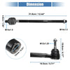 Dodge Caravan 4 x Auto Front Inner Outer Tie Rod End Links Suspension
