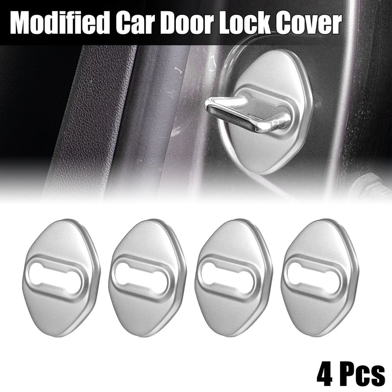 Ford Focus (2019-2021) Silver Tone 4 x Car Door Lock Latch Covers
