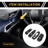 Ford Ranger Carbon Fiber Front Door Window Switch Panel Set (2019-2023)