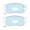 Kia Rio JB 4cyl 1.4L 1.6L GCT Front Disc Brake Pad Set (2005-2011)