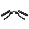 BMW C650GT C600 Black Extendable Brake Clutch Levers Grips Set (2012-2016)
