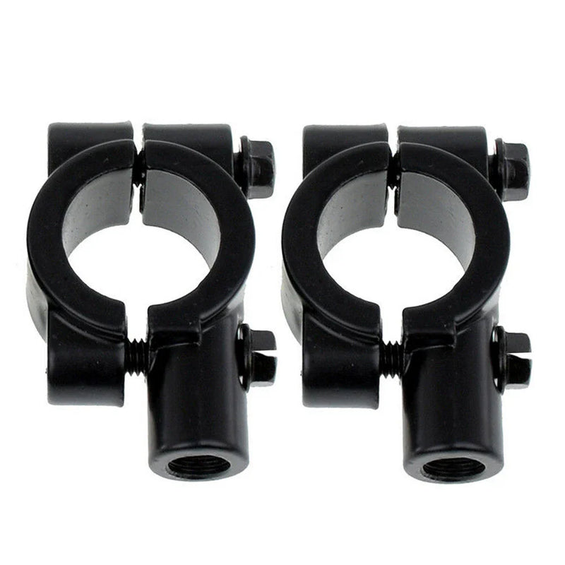 22MM M10 Black Motorcycle Handlebar Mirror Mount Clamp