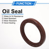 Make Model Oil Seal 2 Pcs Rotary Shaft Seal FKM Rubber 68x90x10mm Brown