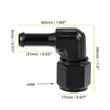 Fitting Adapter Fuel Hose 6AN Female 90 Degree AN6 to 5/16