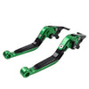 BMW S1000RR S1000R CNC Green Extendable Brake Clutch Levers (2015-2019)