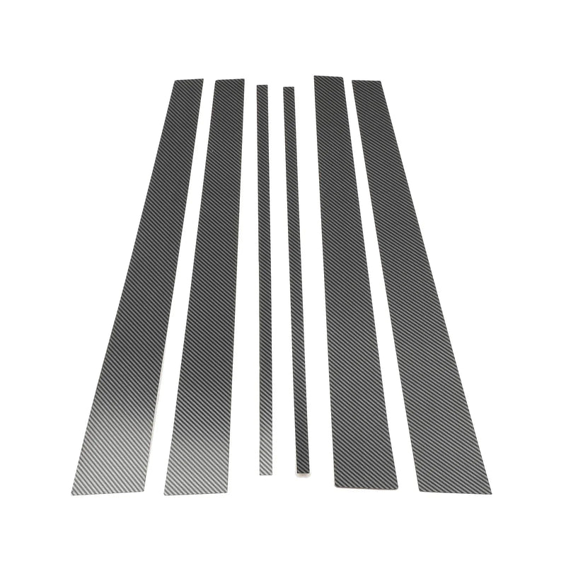 Lexus LX (1998-2007) Carbon Fiber Black 6 Pcs Door Pillar Window Trim