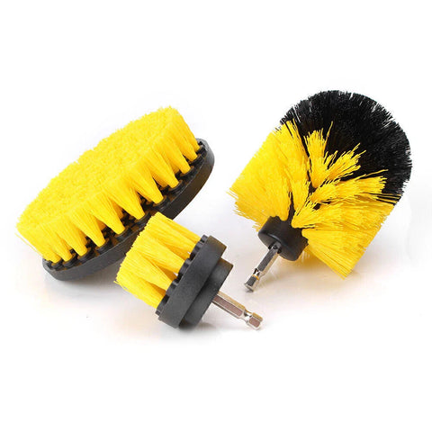 Car - Round Power Bristle Electric Rotary Cleaning Brush Tool Kit (2023)