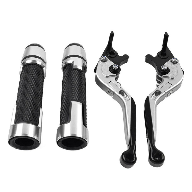 Honda CBR600RR CBR954RR Silver Extendable Brake Clutch Lever (2003-2006)