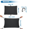 Set Universal Motorcycle Luggage Net 20x16 Elastic Waterproof Trunk Cover