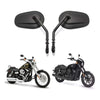 Harley Davidson Black Motorcycle Rear View Side Mirrors