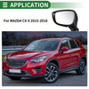 MAZDA CX-5 2015-2016 Manual Folding Black Left Side Door Mirror