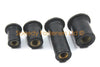 Wall Fixtures Well Nuts / 8mm M4, 10mm M5, 13mm M6 / Rubber Wellnuts