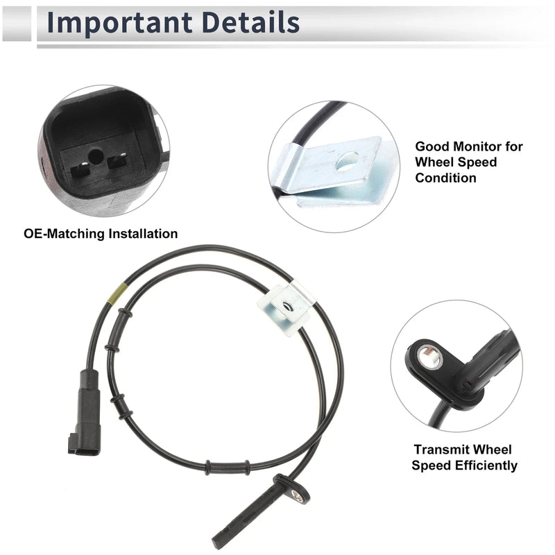 Chevrolet Equinox ABS Wheel Speed Sensor 1 x Front Left (2010 - 2017)