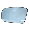Mercedes S Class Left Blue Heated Side Mirror Glass with Plate (1999-2003)