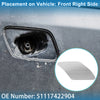 BMW X6 Front Right Washer Nozzle Cover Cap Silver Tone (2015-2019)