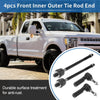 Ford Mustang 4 x Front Inner Outer Tie Rod Ends (2015-2019)