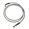 Motorcycle Brake Clutch Silver Tone Oil Hose Line 180cm