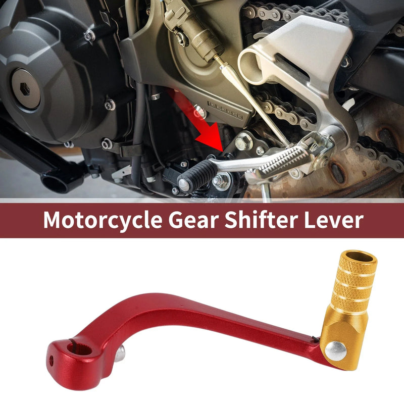 Honda CRF110F Gold Tone Head Folding Gear Shifter Lever (2013–2018)
