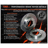 200SX S14 S15 Silvia Rear Drilled + Slotted Disc Rotors (1993-2002)