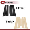 Lexus IS (2014-2020) Black 6 Pcs Car Door Pillar Window Trim