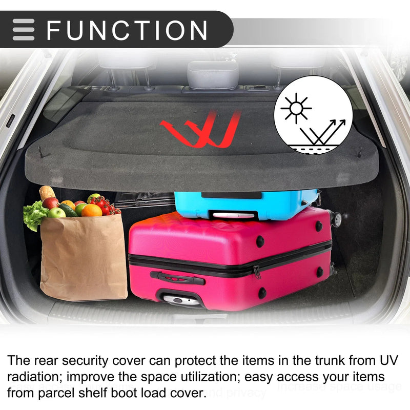 Volvo XC40 (2018-2023) Black Boot Load Shelf Rear Cargo Cover