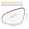 Toyota C-HR Left Side Heated Mirror Glass with Backing Plate