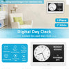 Wall - Calendar, Date, Week, Month, Year 7" LED Digital Day Clock
