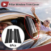 Lexus IS (2014-2020) Black 6 Pcs Car Door Pillar Window Trim