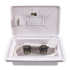 RV Camper Trailer White Outdoor Faucet Shower Box Kit