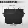 Jeep Cherokee Rear Trunk Parcel Shelf Retractable Cargo Cover (2014-2023)