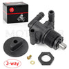 Polaris Magnum Fuel Tank Valve Petcock 3 Way & Knob NUT (1996–2001)