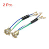 Motorcycle Scooter 2 x 3 Wires Headlight Lamps Socket Holder Adapter