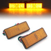 Motorcycle Universal Rectangle Reflector Turn Signal Tail Brake Lights