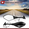 Honda CBR600RR 2003-2014 - Black Aluminum Motorcycle Rear View Mirrors