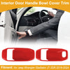 Jeep Wrangler Gladiator JT Red ABS Interior Door Handle Bowl Cover Trim
