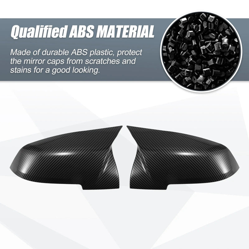 BMW X1 328i 125i 330i Rearview Mirror Cover Cap Carbon Fiber Pattern