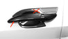Hyundai Elantra Smartkey Door Handle Lid Carbon Fiber Cover Trim (2021-2024)