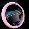 Dazzling 10 Pcs Women's Steering Wheel Cover Set with Practical Cup Holders