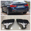 2019 BMW 5-Series 2 x Carbon Fiber Exhaust Muffler Pipes (2019)