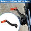 Motorcycle Gear Shifter Lever Universal Folding Aluminum Alloy Orange Black