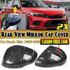 Honda Civic Pair  Carbon Side Rear View Mirror Cover Cap (2022–2025)