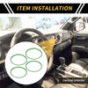 Toyota Tacoma Green 4 Pcs AC Vent Dashboard Decoration Rings (2016–2021)
