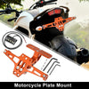 Motorcycle License Bracket Fender E-liminator Orange