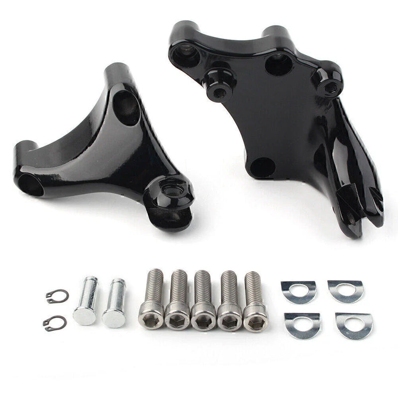 Harley Sportster XL1200C Rear Footrest Peg Mount Brackets (2014-2021)