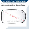 Chrysler 200 / 300 Heated Right Side Mirror Glass Replacement
