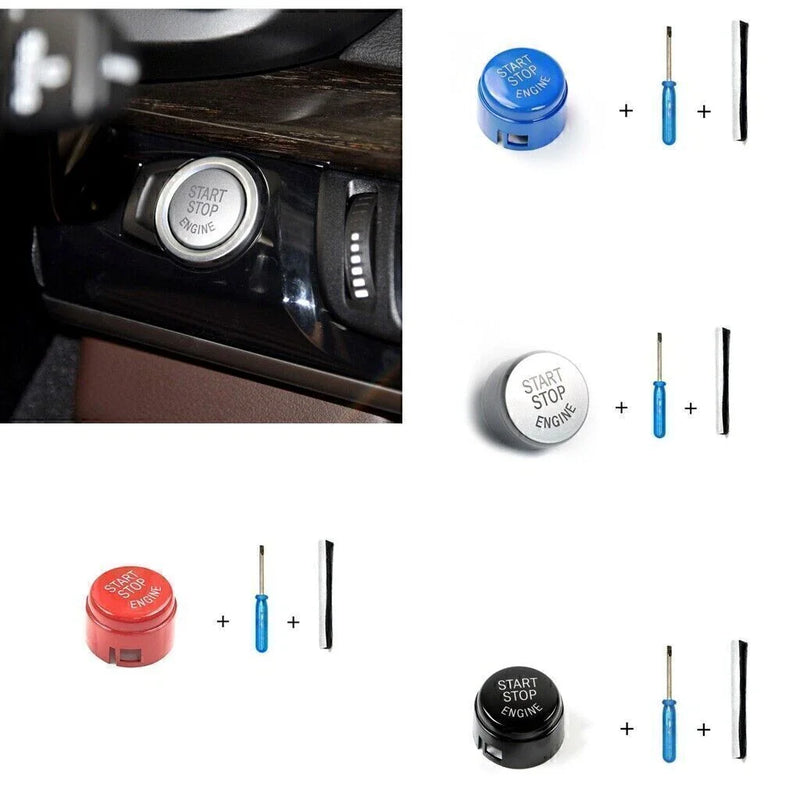 BMW 1 / 2 / 3 / 5 Series X3 X5 X6 1x Red Start Stop Engine Button Cover (2000-2023)