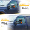 Ford Excursion, F150, F250 Rearview Mirror Cover Cap  Black Carbon Fiber (2000-2005)