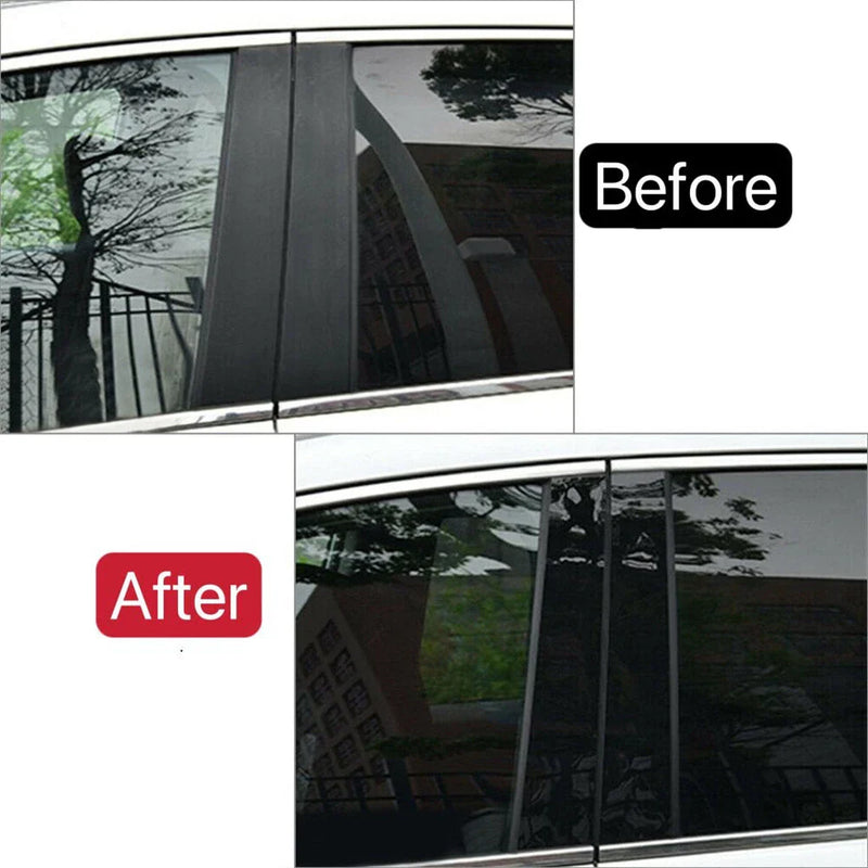 Acura TL 6 x Door Cover Trim Kit Black Pillar Posts (2004-2008)