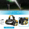 Car 12000000lm LED Headlamp USB Rechargeable Headlight